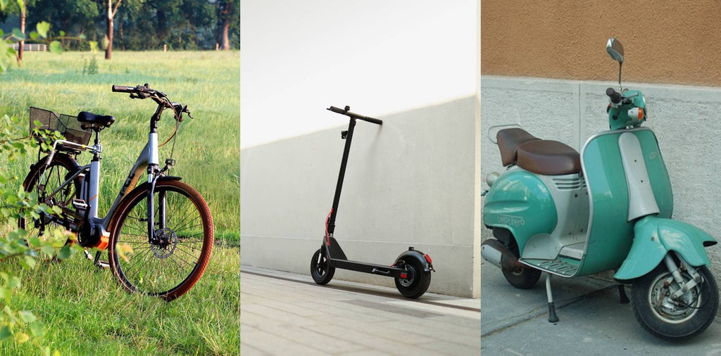 Bici eléctrica vs. patinete eléctrico vs. moto: comparativa real de costes